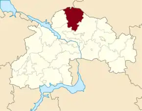 Poziția localității Mahdalînivka