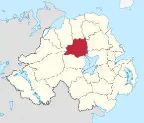 Poziția regiunii Magherafelt District