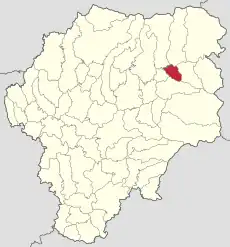 Localizare în cadrul județului