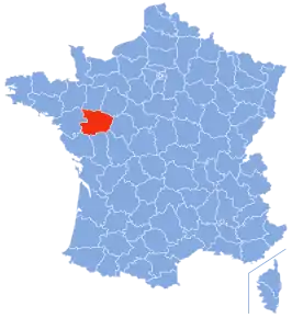 Poziția regiunii Maine-et-Loire