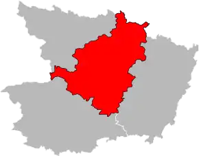 Arondismentul Angers în cadrul departamentului Maine-et-Loire