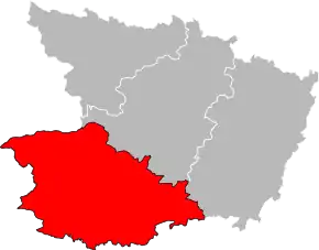 Arondismentul Cholet în cadrul departamentului Maine-et-Loire