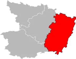 Arondismentul Saumur în cadrul departamentului Maine-et-Loire