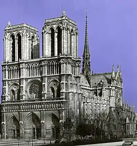 Catedrala Notre-Dame din Paris, ca. 1930