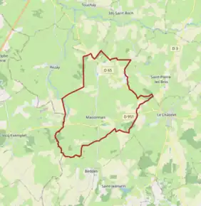 Poziția localității Maisonnais