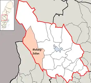 Localizarea comunei în cadrul comitatului