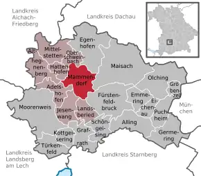 Poziția localității Mammendorf