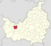 Localizarea comunei în județul Cluj