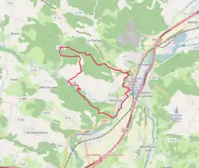 Poziția localității Mancioux