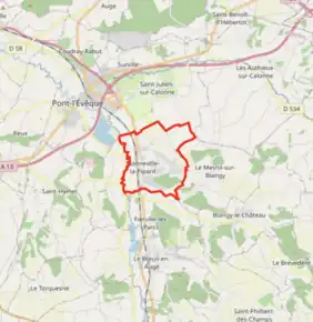 Poziția localității Manneville-la-Pipard