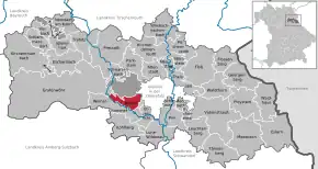 Poziția  Mantel pe harta districtului Neustadt a.d.Waldnaab