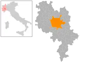 Poziția localității Comune di Asti
