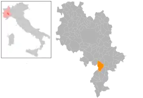 Poziția localității Canelli