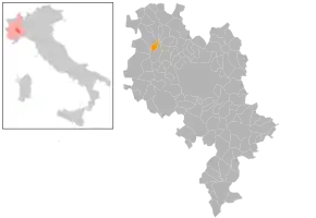 Poziția localității Capriglio