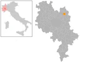 Poziția localității Grana