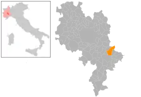 Poziția localității Incisa Scapaccino