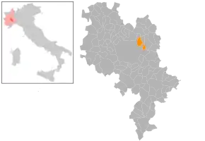 Poziția localității Portacomaro