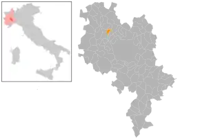 Poziția localității Soglio