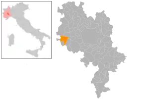 Poziția localității Valfenera