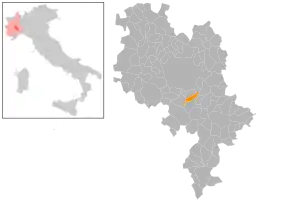 Poziția localității Vigliano d'Asti