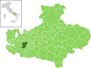 Poziția localității Comune di Avellino