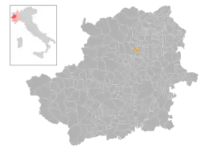 Poziția localității Levone