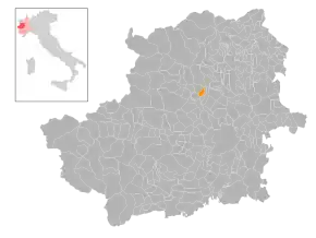 Poziția localității Mathi