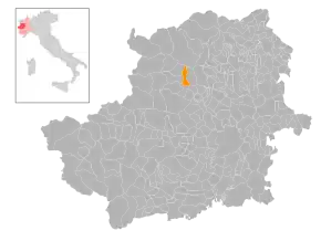 Poziția localității Monastero di Lanzo