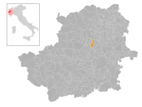 Poziția localității Nole