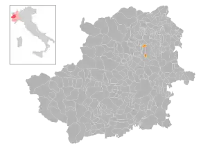 Poziția localității Oglianico