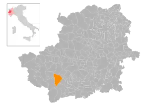 Poziția localității Perrero