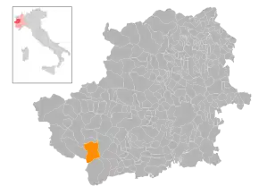 Poziția localității Prali