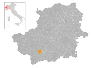 Poziția localității Pramollo