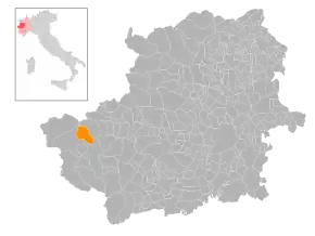 Poziția localității Salbertrand