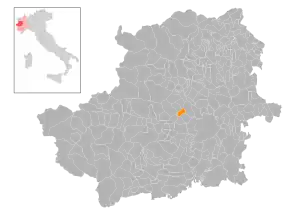 Poziția localității San Gillio