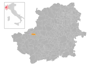 Poziția localității Susa