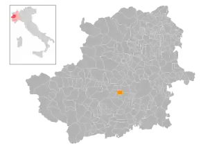 Poziția localității Villarbasse