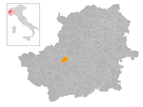 Poziția localității Villar Focchiardo