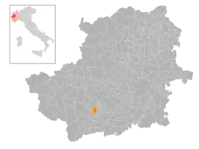 Poziția localității Villar Perosa