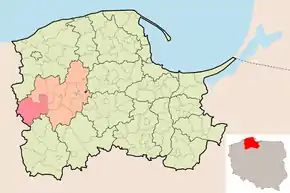 Poziția localității Comuna Miastko