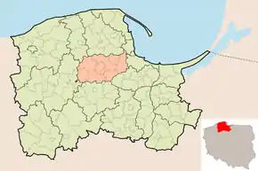 Amplasarea powiatului