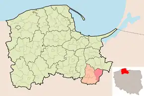 Poziția localității Prabuty