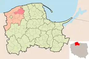 Poziția localității Comuna Główczyce