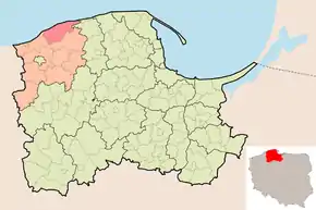 Poziția localității Comuna Smołdzino