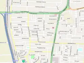 Poziția localității Adyar