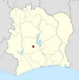 Poziția localității Bonon