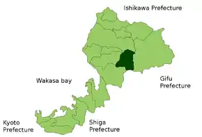 Poziția localității Ikeda