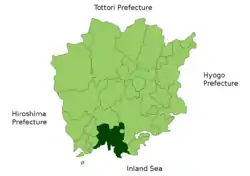 Poziția localității Kurashiki