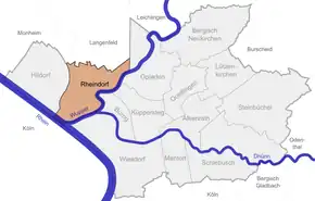 Poziția localității Rheindorf