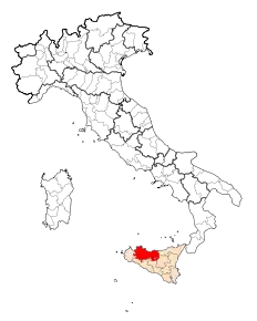 Poziția provinciei în Italia